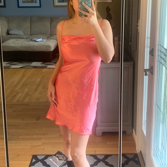 Bebe satin slip on mini dress - Picture 2 of 2